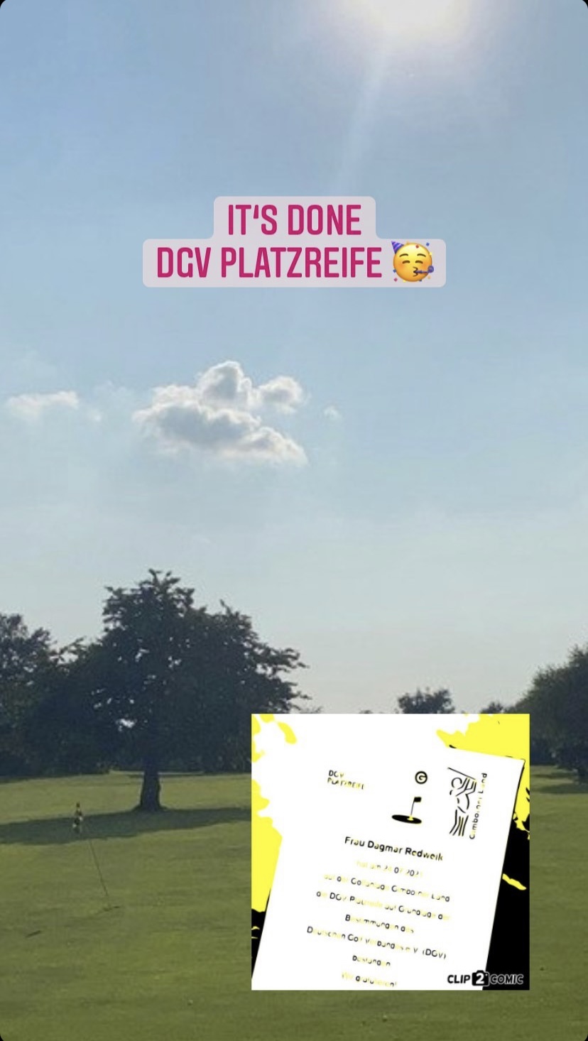 DGV Zertifikat und Golfplatz